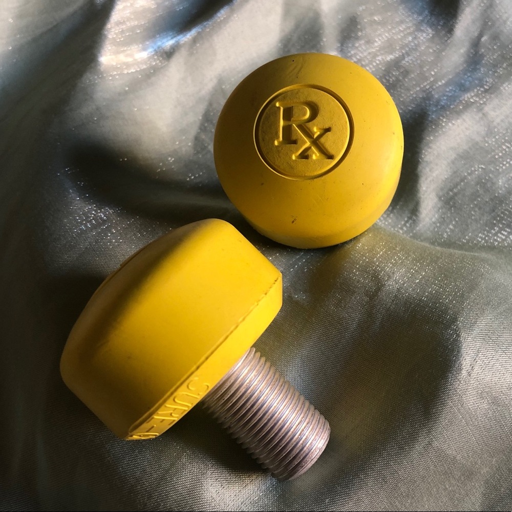 Yellow Sure-Grip Rx Toe Stops (Long stem)
